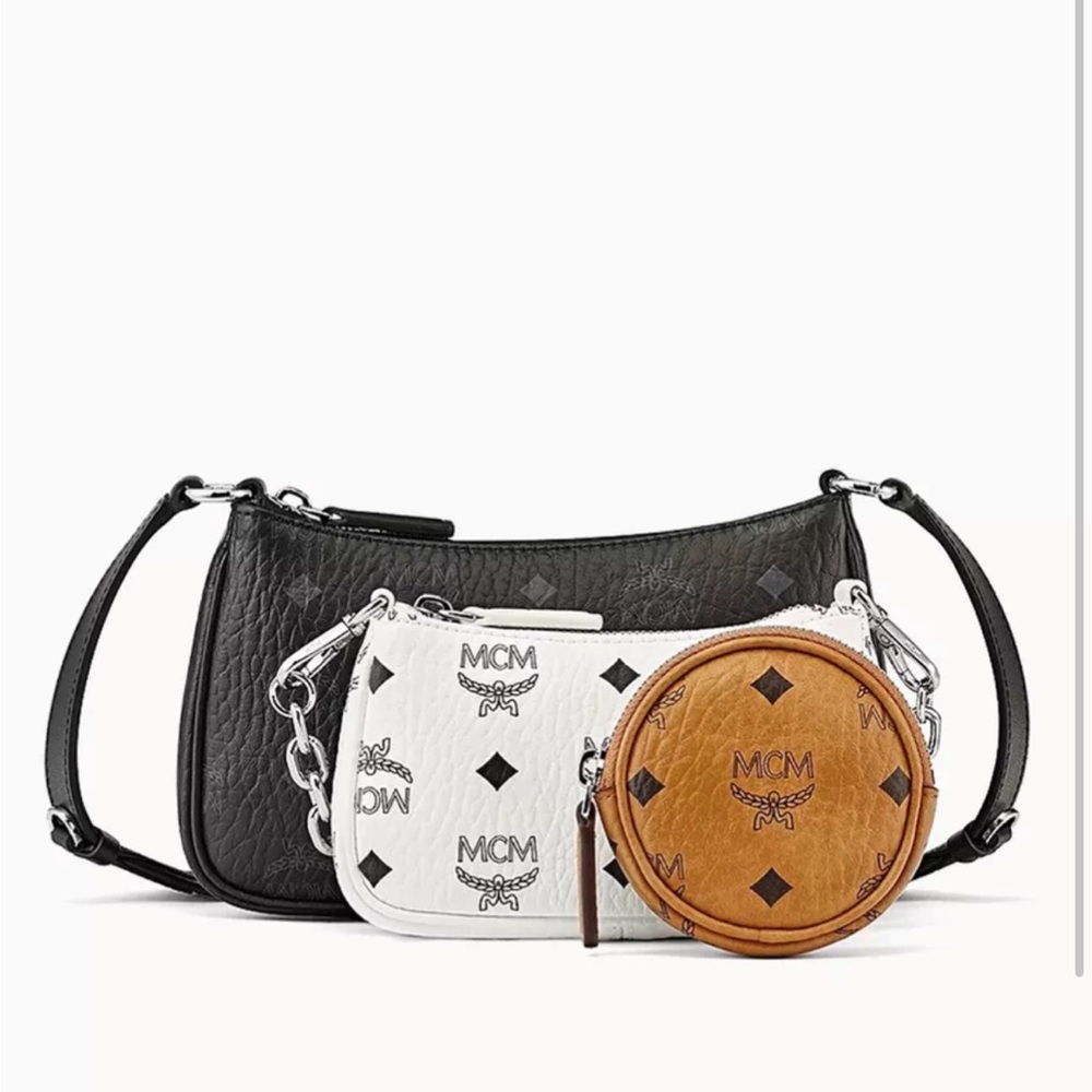 MCM Essential Visestos Original Crossboy Pouch Trio. Limited edition. - Picture 14 of 16